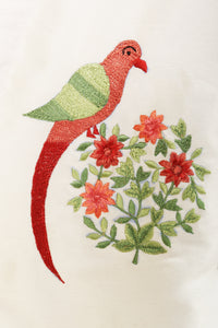 Ivory Parsi Embroidered Anarkali