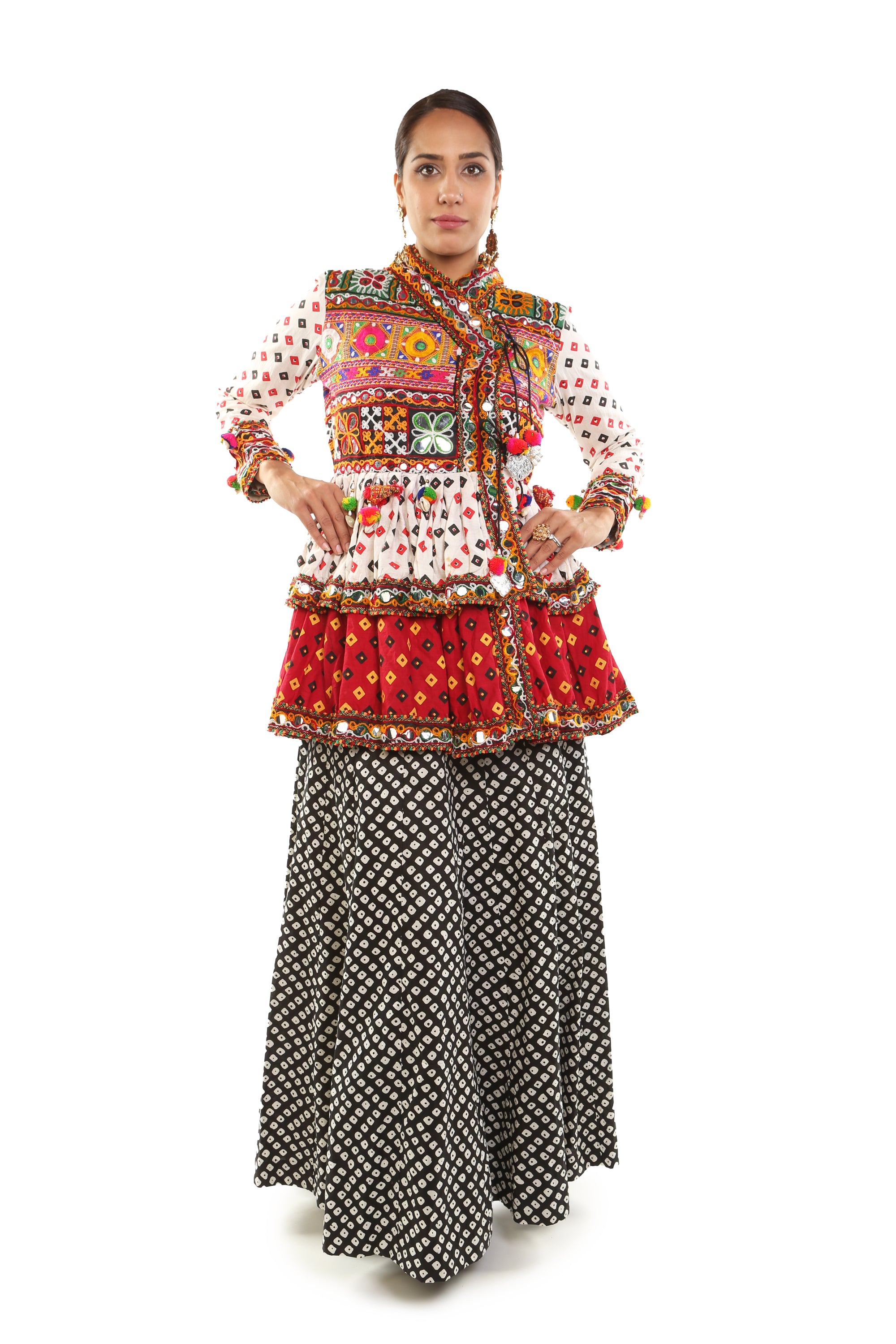 Tribal Ethnic Lahenga /Peplum style choli