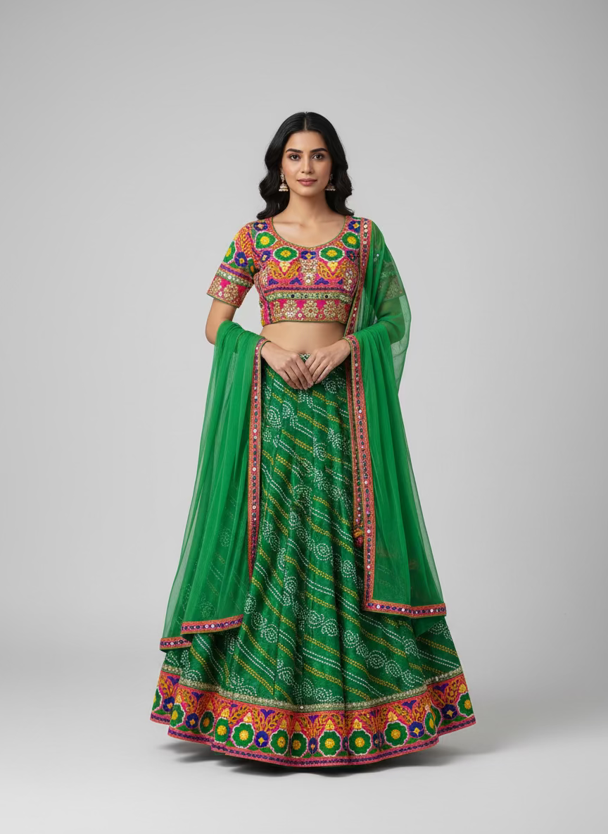 Bandini ethnic lahenga