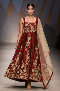 Beautiful Gara Embroidered Lahenga