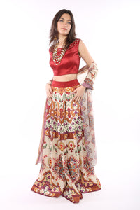 Printed Lahenga