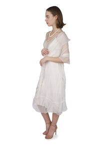 Beautiful white satin dress