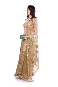 Gold Shimmer Lahenga